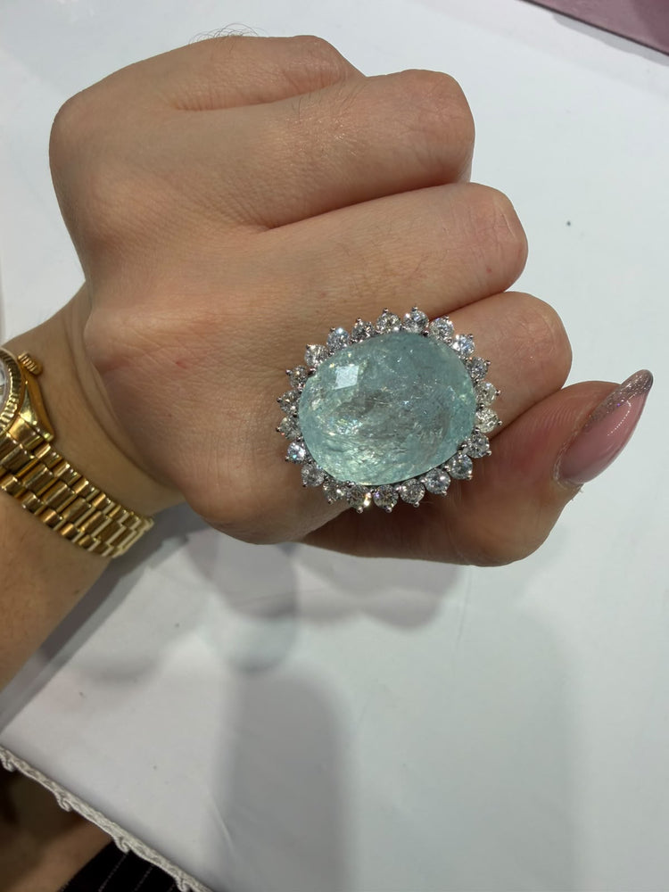 Anillo Paraiba Diamantes