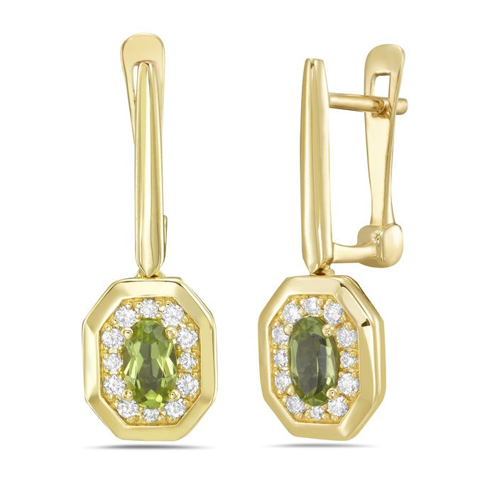 Aretes Colgantes Peridoto