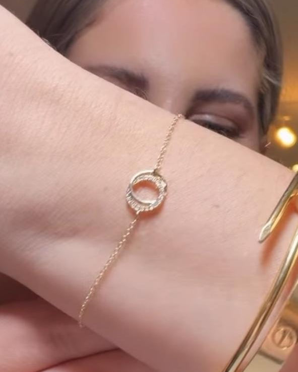 Pulsera Círculo Diamantes