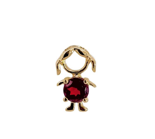 Collar Niña Granate