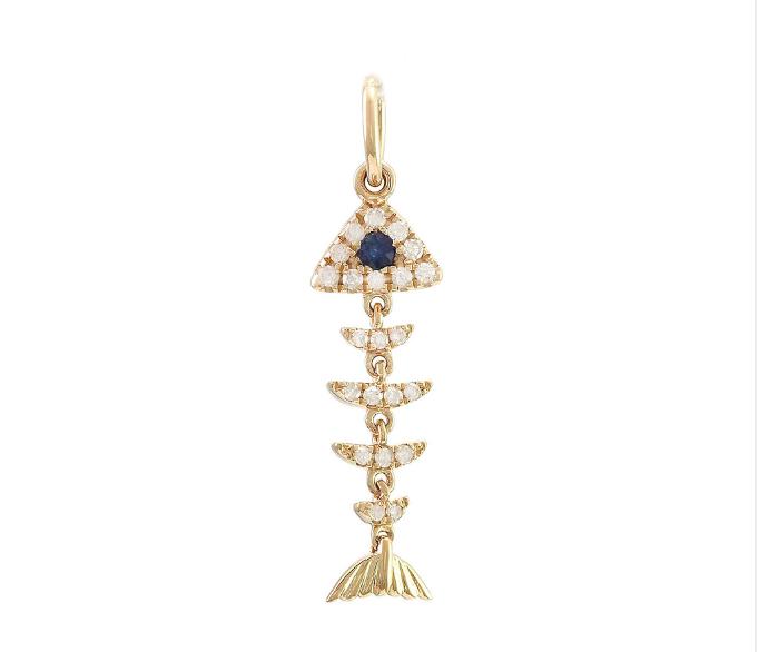 Collar Pescado Diamantes