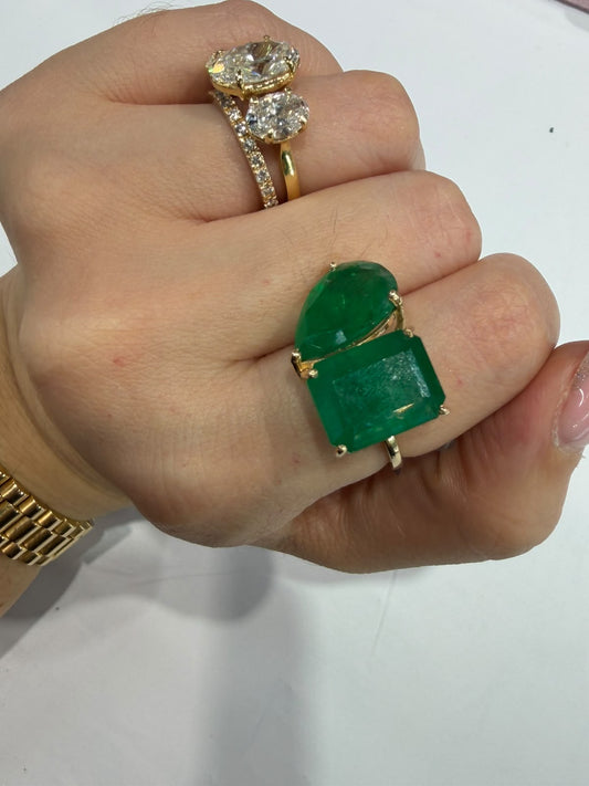 Anillo Esmeralda Toi et Moi
