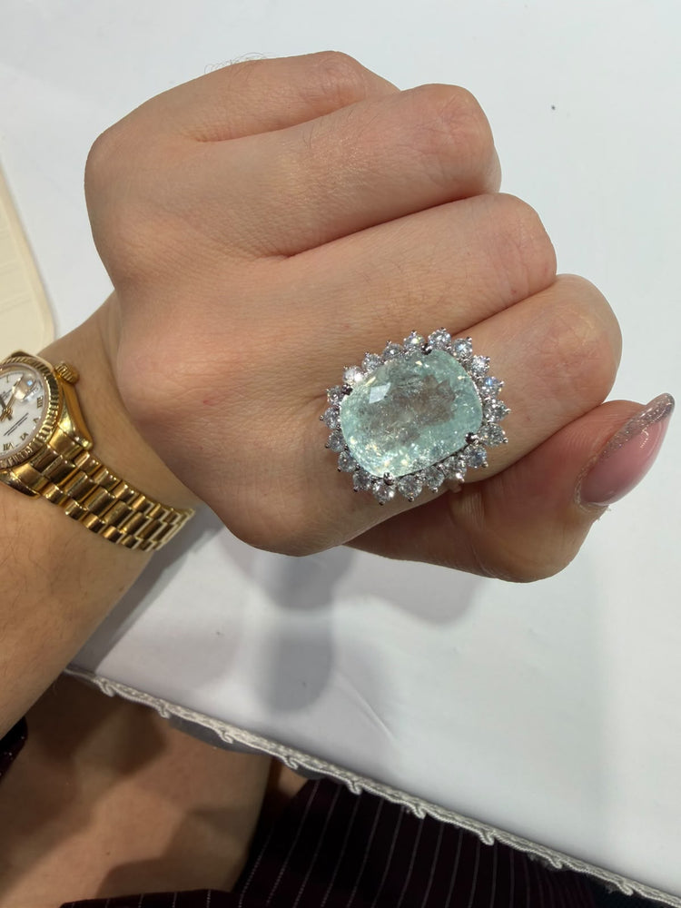 Anillo Paraiba Diamantes