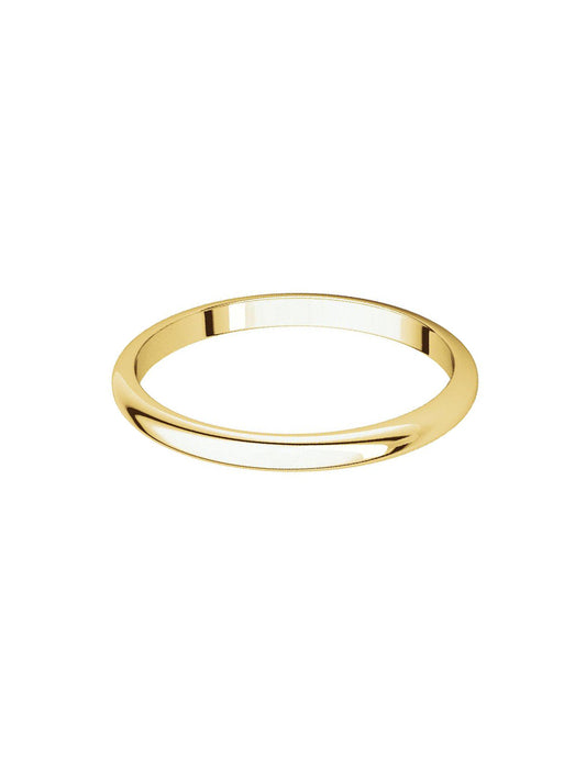 Argolla matrimonial Clásica redondeada 2mm