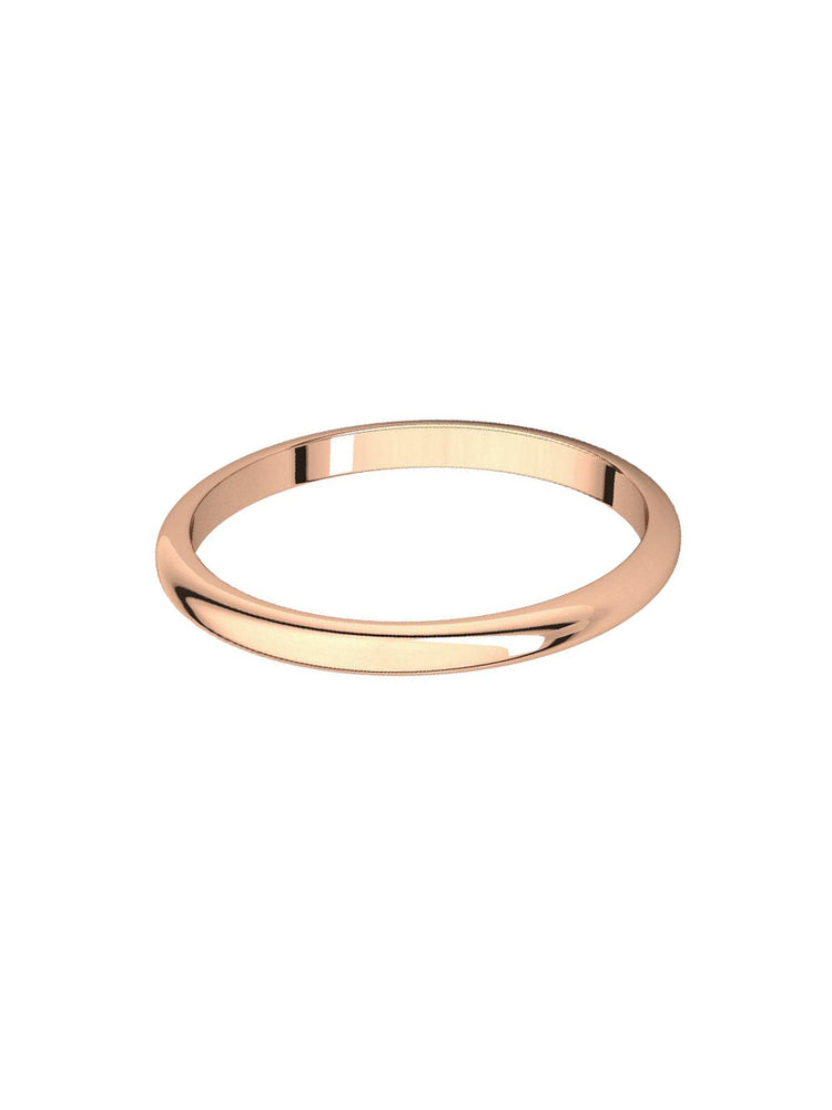 Argolla matrimonial Clásica redondeada 2mm