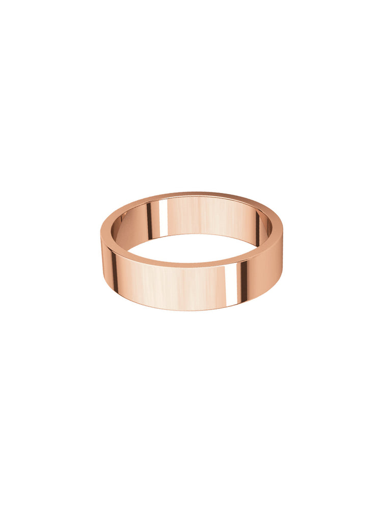 Classic flat double ring 5mm