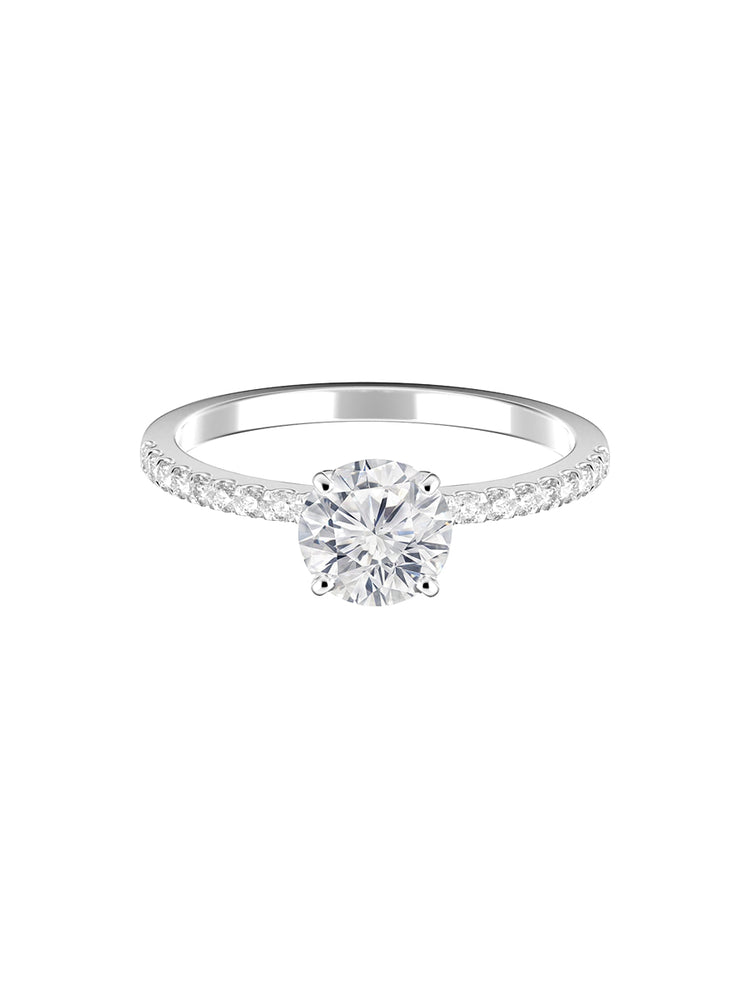 Montura estilo pavé con diamantes 0.02 ct