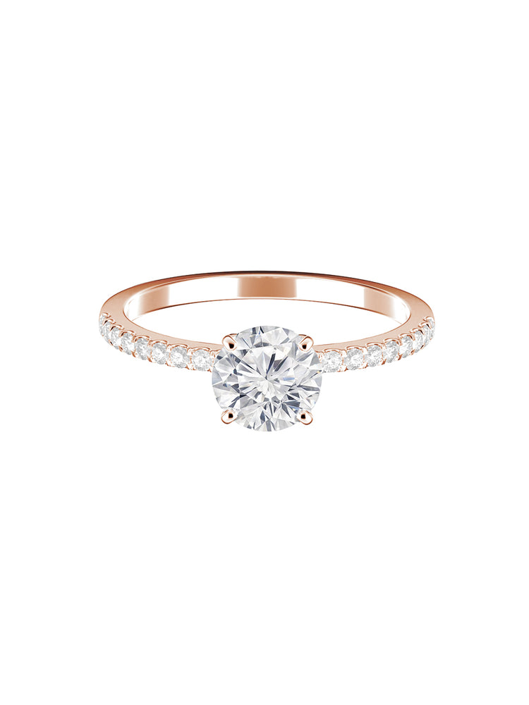 Montura estilo pavé con diamantes 0.04 ct