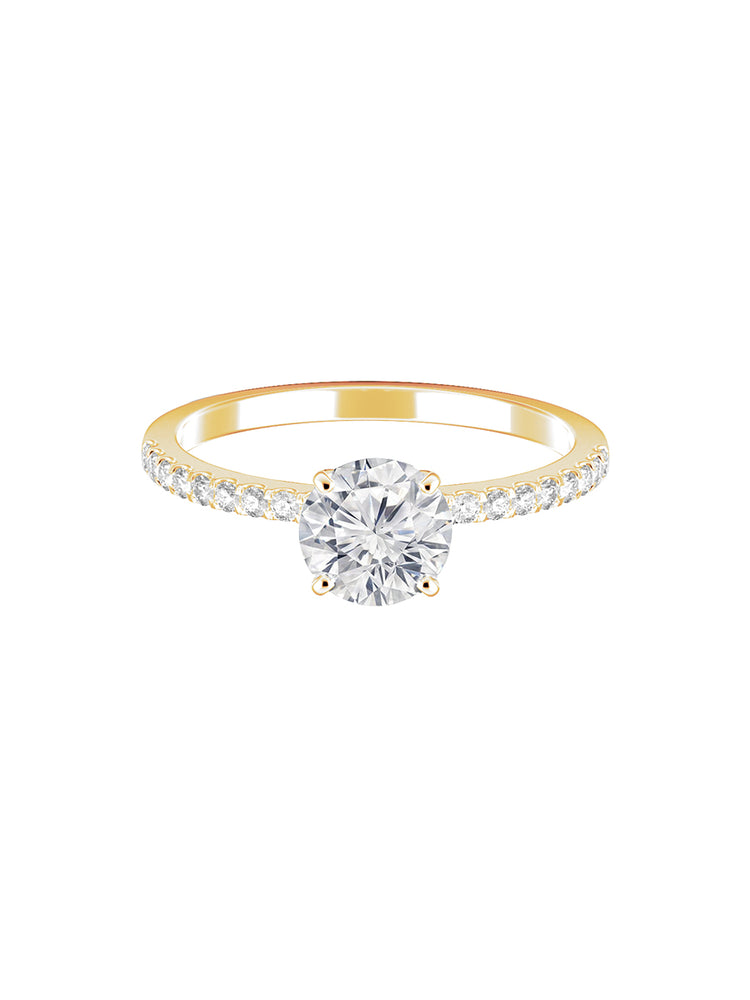 Montura estilo pavé con diamantes 0.05 ct
