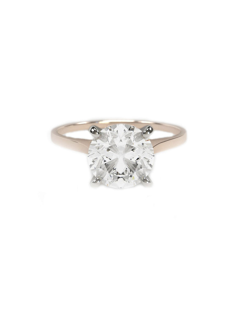 Cathedral Set Solitaire Engagement Ring