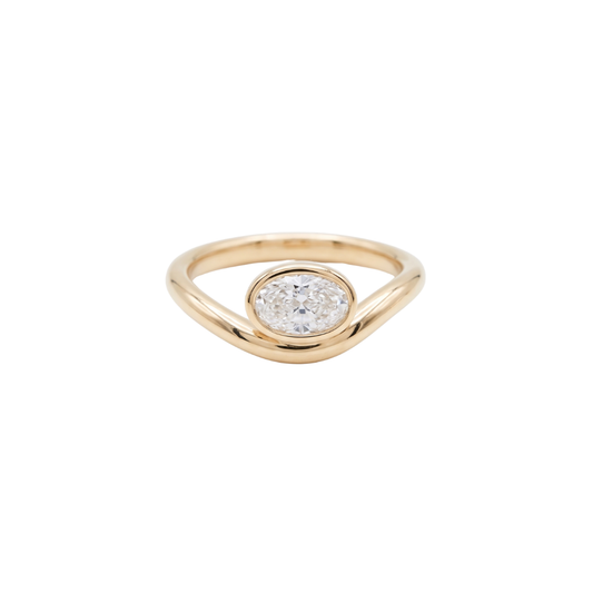 Anillo Orgánico con Oval East West