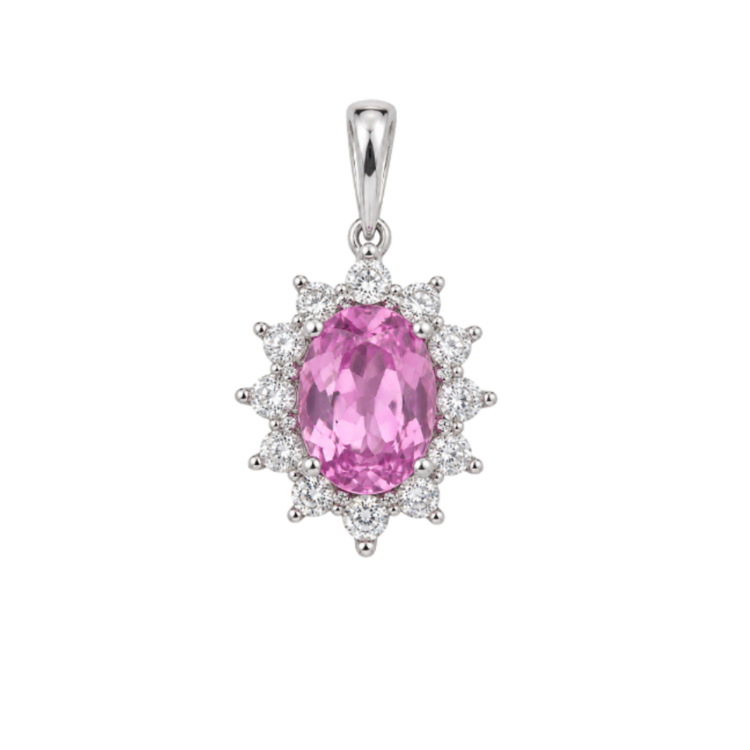 Dije Zafiro rosa