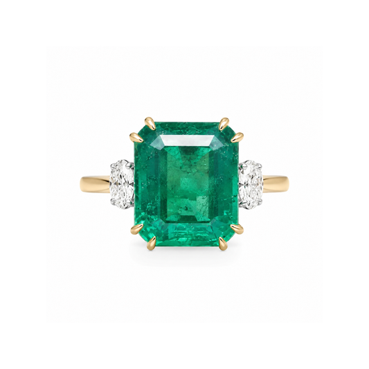 Anillo Esmeralda Diamantes