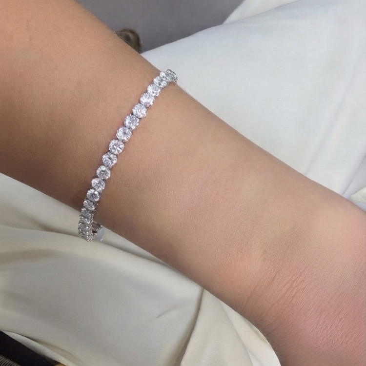 Tennis Bracelet de Diamantes