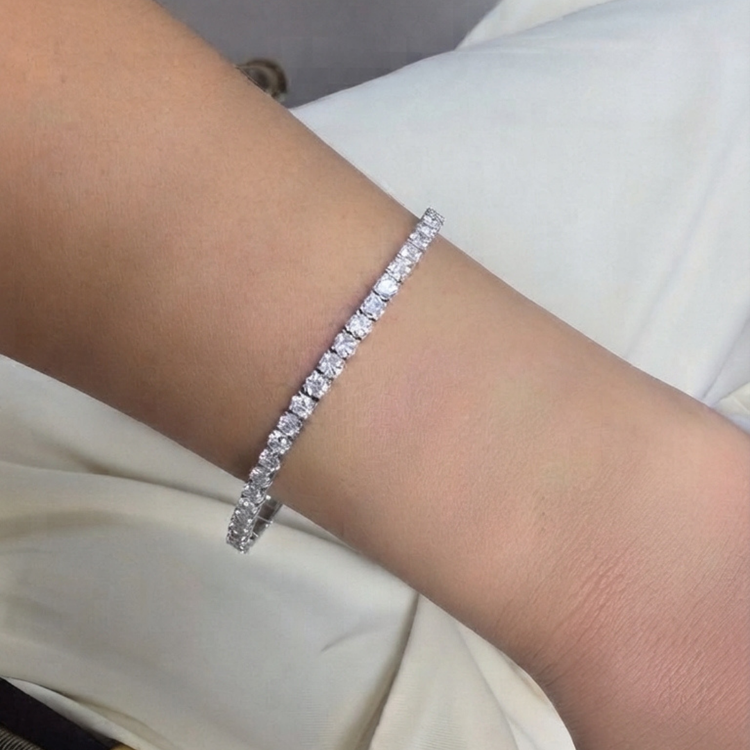 Tennis Bracelet de Diamantes