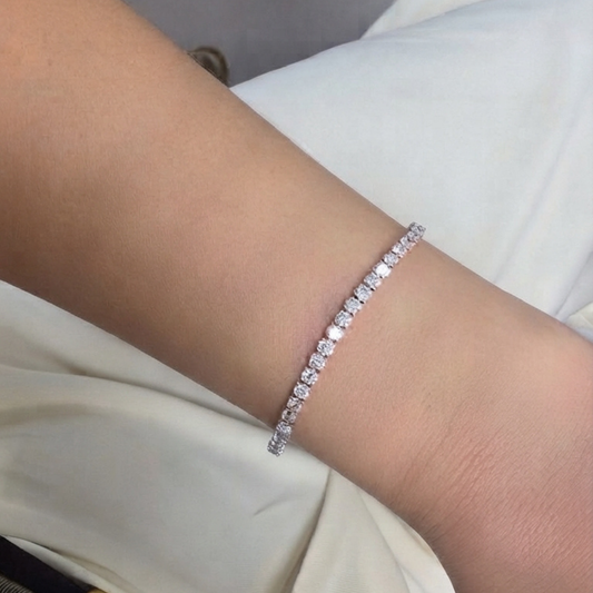 Tennis Bracelet de Diamantes