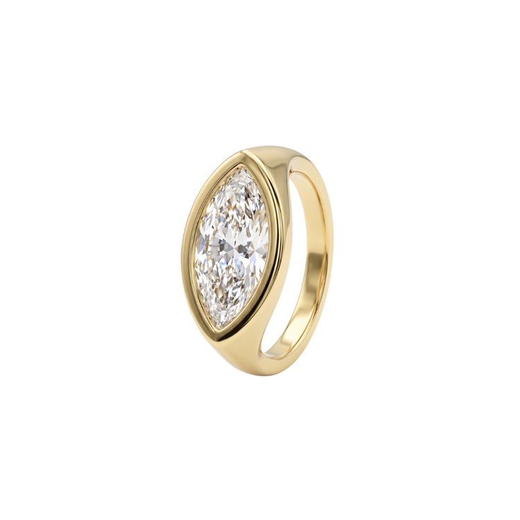 Pinky Ring Marquise Chunky