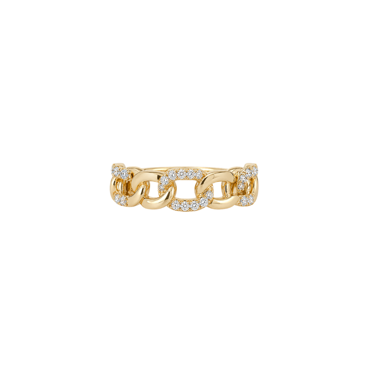 Anillo Trenza Diamantes