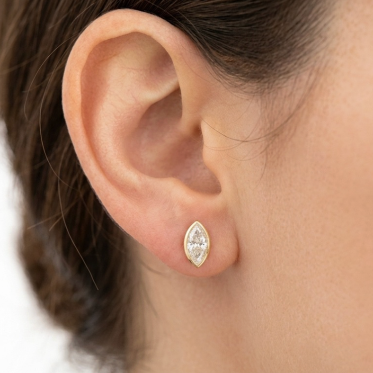 Studs Marquise Bisel