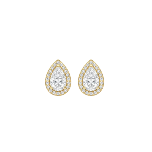 Studs Pear con Halo