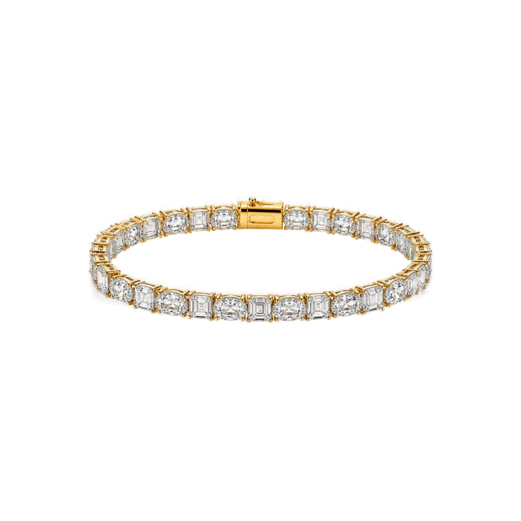 Tennis Bracelet Ovales y Emeralds