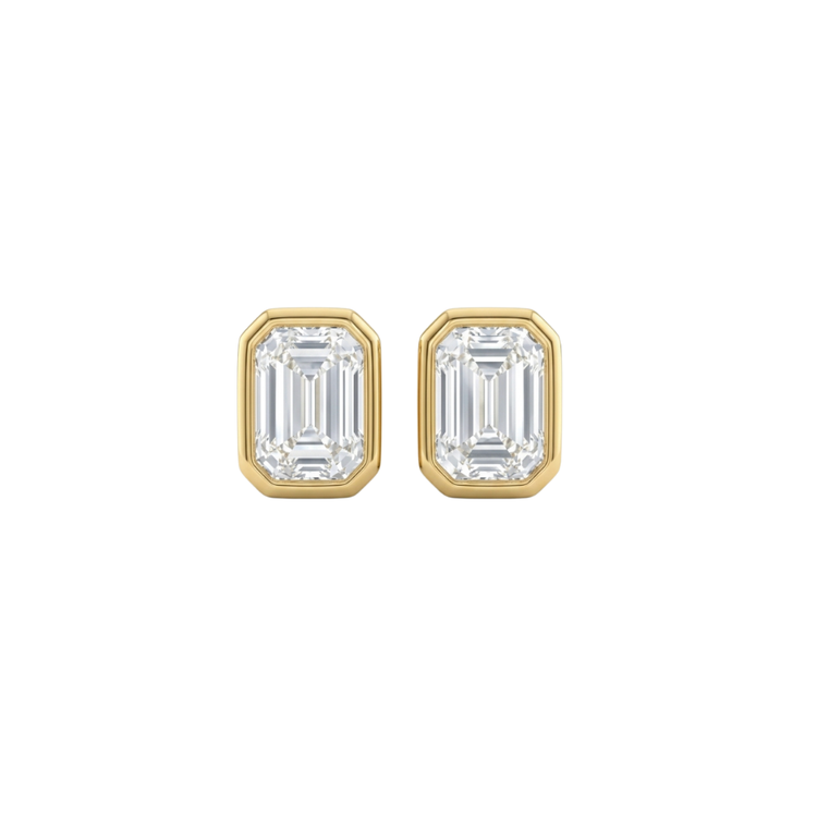Studs Emerald Bisel