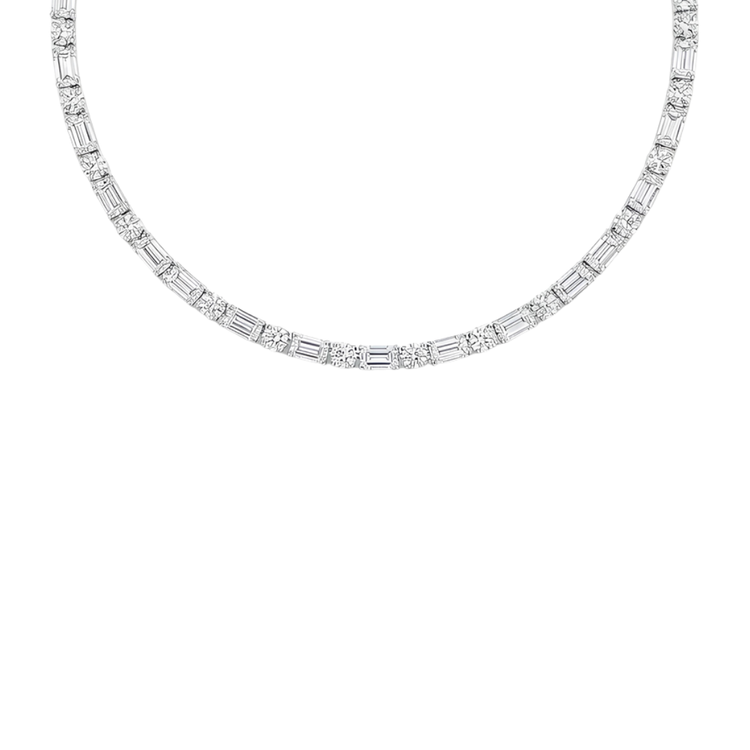 Tennis Necklace Emeralds y Rounds
