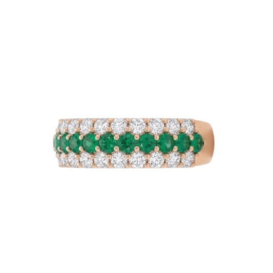 Anillo Esmeraldas Diamantes