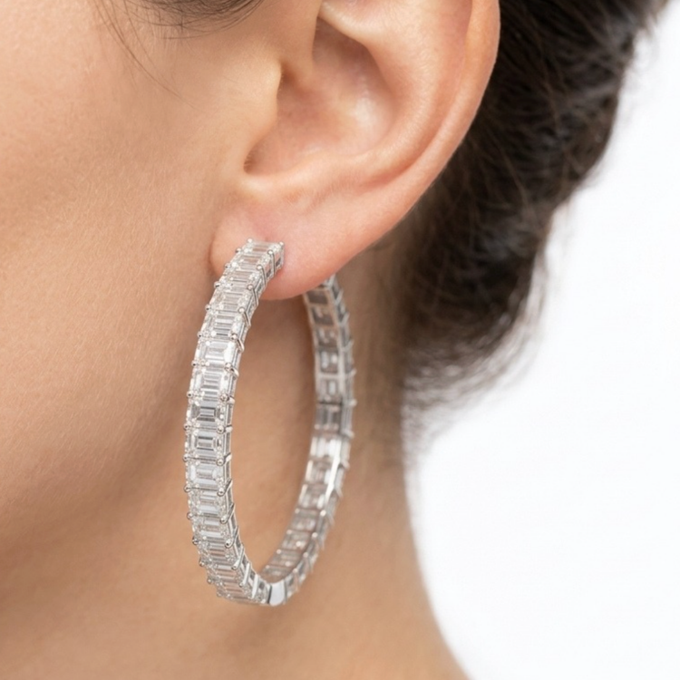 Arracadas Grandes Emeralds