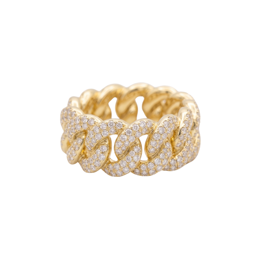 Anillo Cadena con Diamantes