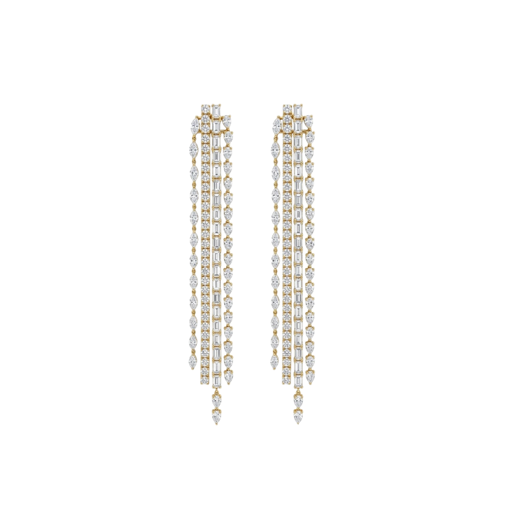 Four Row Earrings