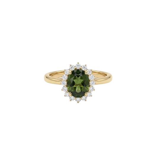 Anillo Zafiro verde
