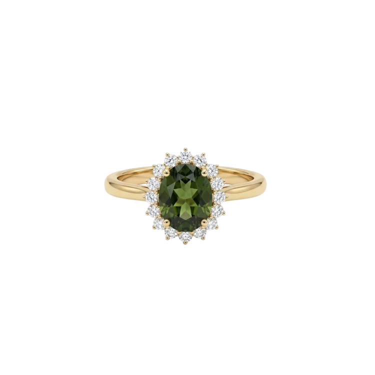Anillo Zafiro verde