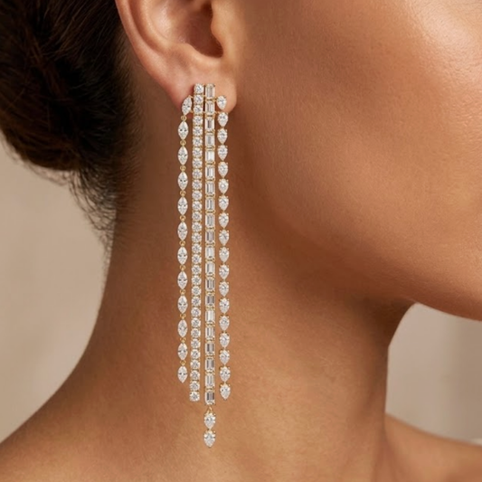 Four Row Earrings