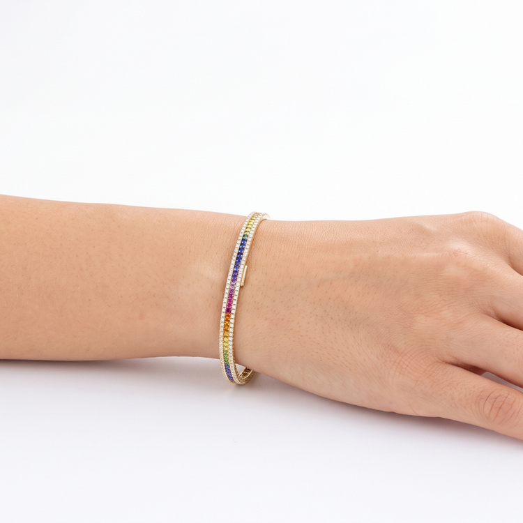 Tennis Bracelet Rainbow