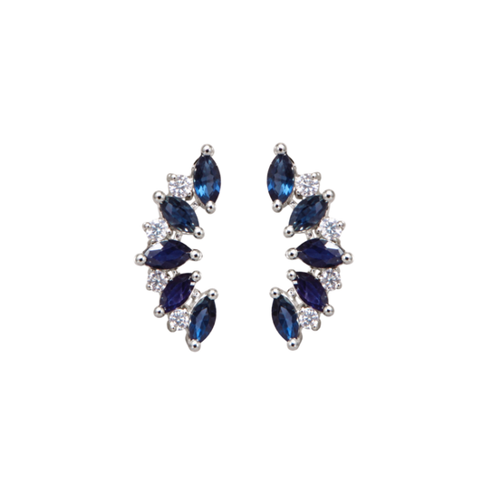 Aretes Zafiros y Diamantes