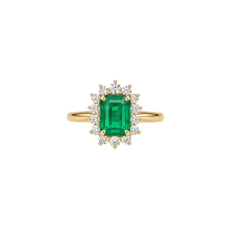 Anillo Esmeraldas Diamantes