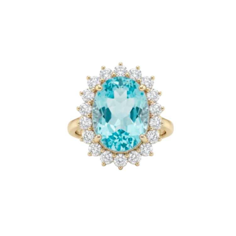 Anillo Paraiba Lady Di