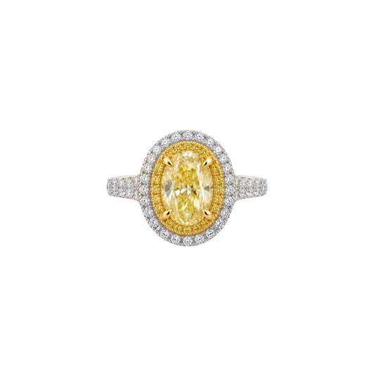 Anillo Fancy Yellow Diamantes