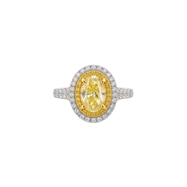 Anillo Fancy Yellow Diamantes