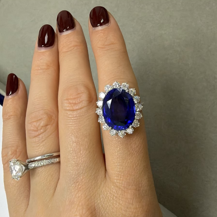 Anillo Zafiro Lady Di