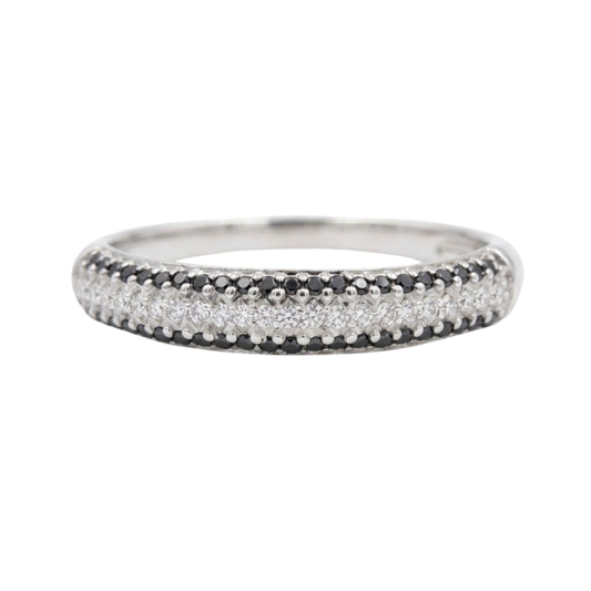 Anillo Pavé diamante negro