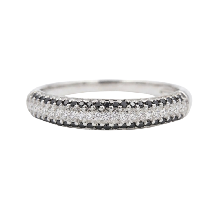 Anillo Pavé diamante negro