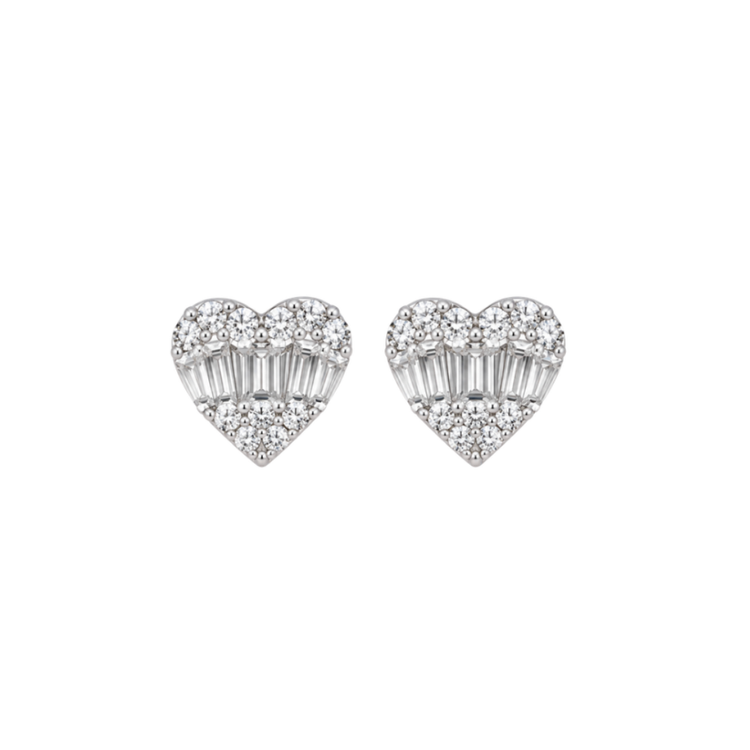 Aretes Corazón Diamantes