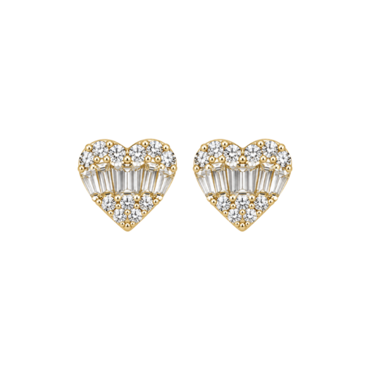 Aretes Corazón Diamantes
