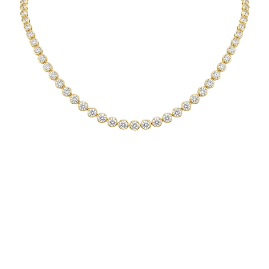 Tennis Necklace Rounds Bisel