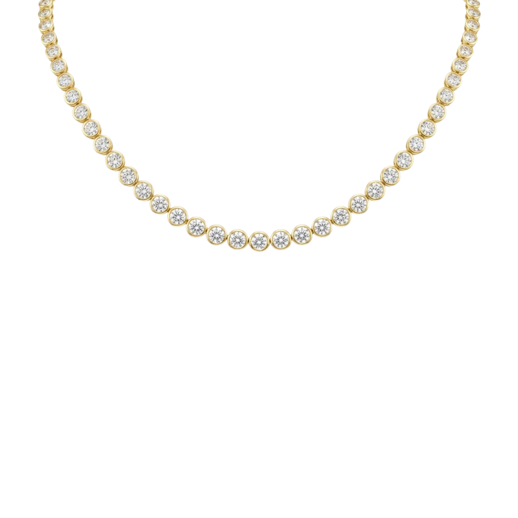 Tennis Necklace Rounds Bisel