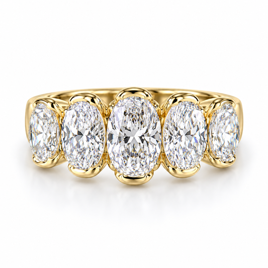 Anillo Diamantes Moval