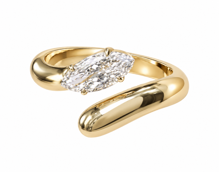 Anillo Diamante Marquise Hug