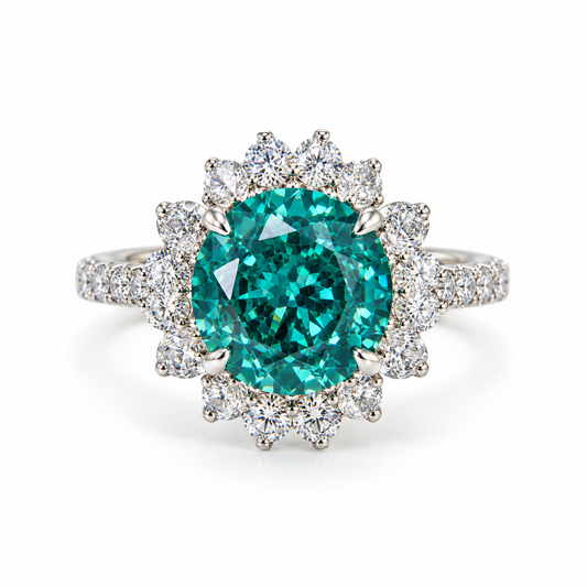 Anillo Paraiba Diamantes